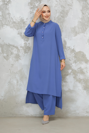 Modest İndigo Blue Dual Suit 10102IM - 4