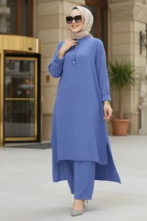 Modest İndigo Blue Dual Suit 10102IM 