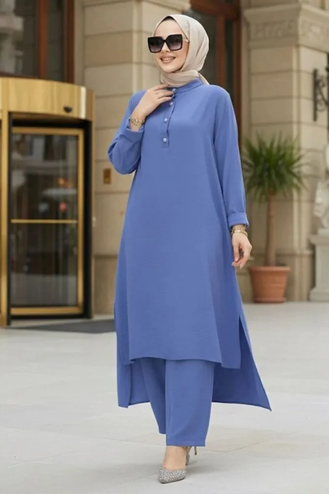 Modest İndigo Blue Dual Suit 10102IM - 1