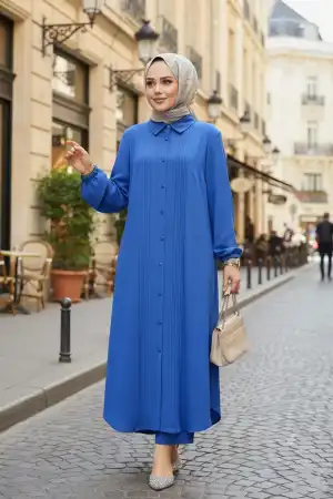 Modest İndigo Blue Dual Suit 10891IM 