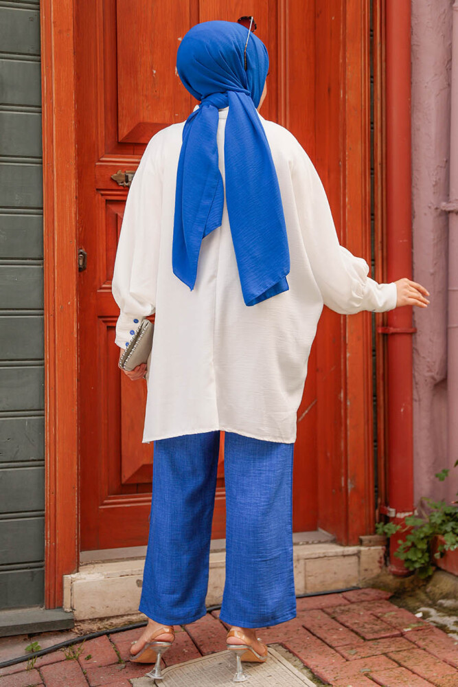 Modest İndigo Blue Dual Suit 54121IM - 3