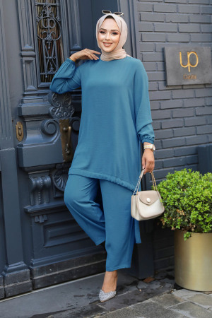 Modest İndigo Blue Dual Suit 65876IM - 1