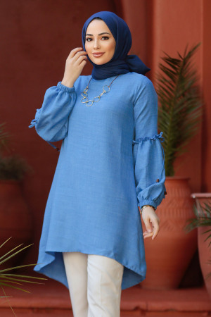 Modest İndigo Blue Top 4138IM - 2