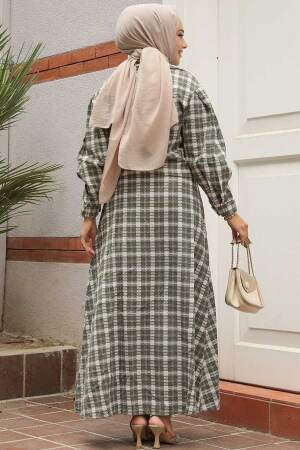Modest Khaki Dual Skirt Suit 12431HK - 3