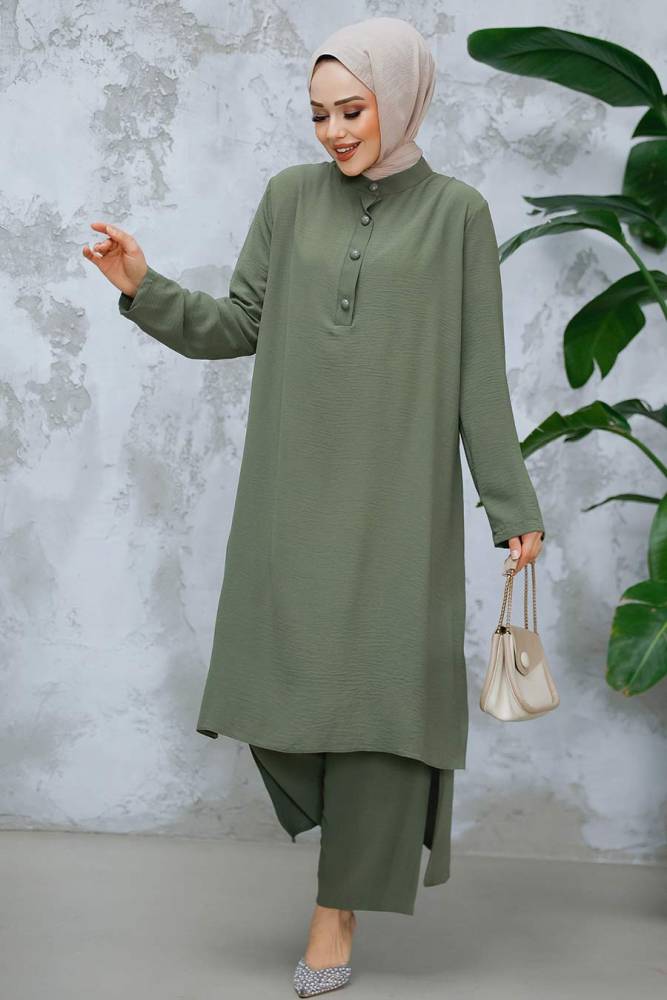 Modest Khaki Dual Suit 10102HK - 1