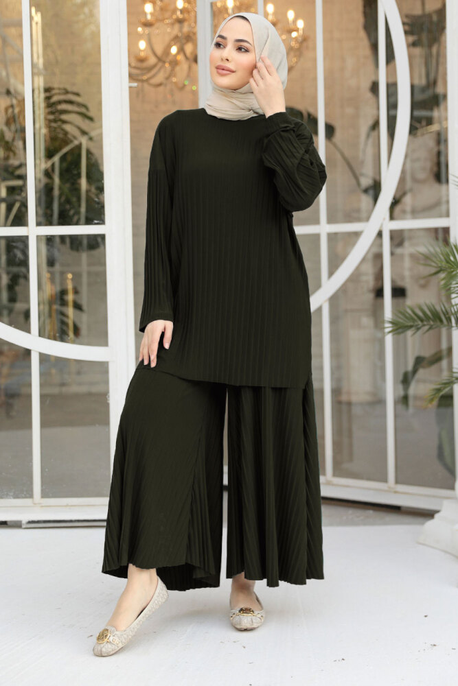 Modest Khaki Dual Suit 12107HK - 1