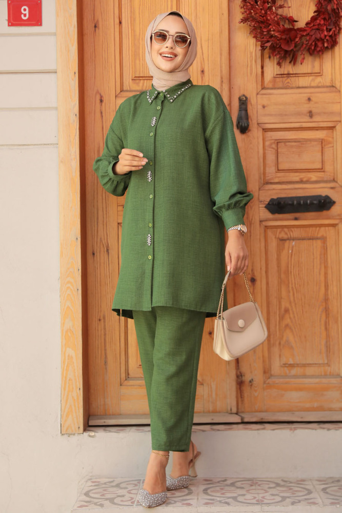 Modest Khaki Dual Suit 16701HK - 1