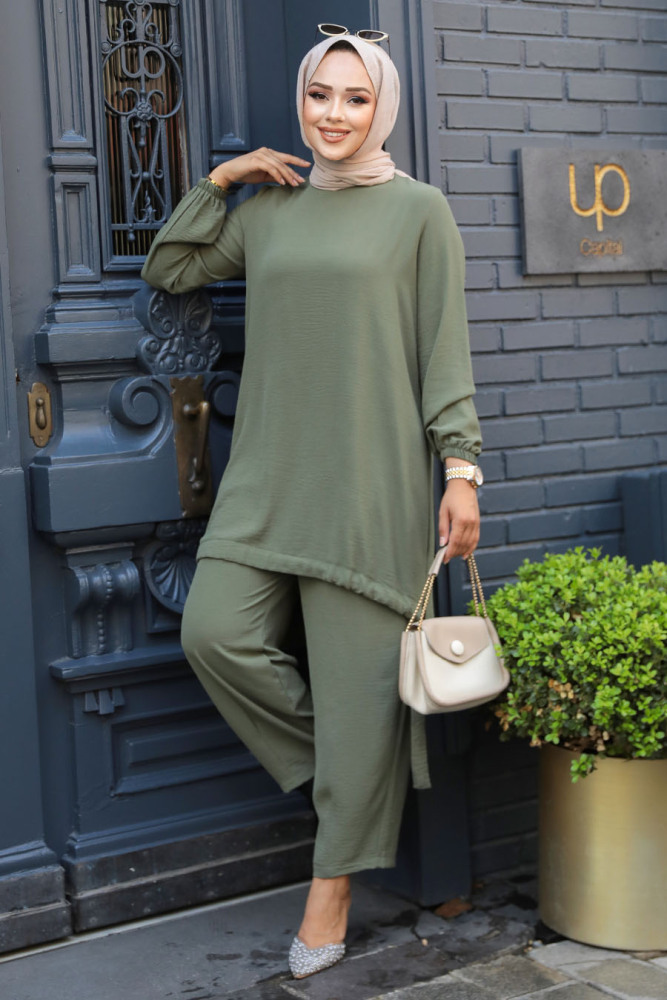 Modest Khaki Dual Suit 65876HK - 1