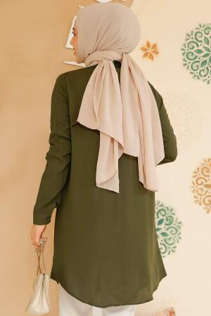 Modest Khaki Tunic 11715HK - 3