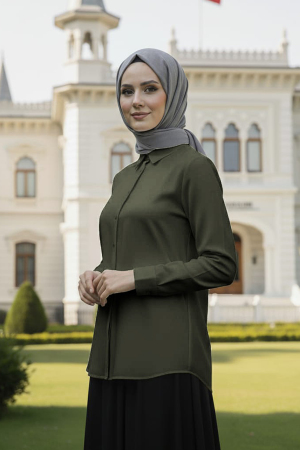 Modest Khaki Tunic 52284HK - 2