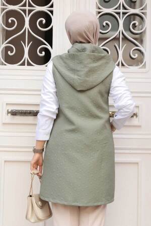 Modest Khaki Vest 80264HK - 3