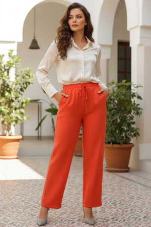 Modest Light Red Trousers 18193AK - 1