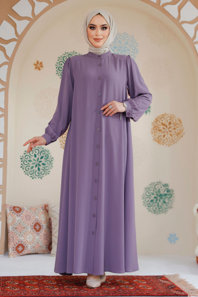 Modest Lila Dubai Abaya 45283LILA - 2