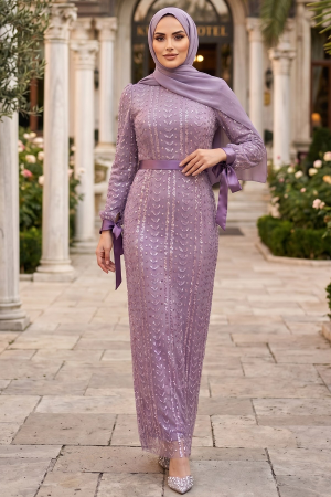 Modest Lila Engagement Gown 4891LILA - 1