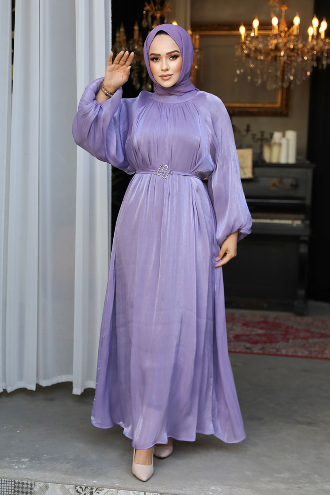 Modest Lila Evening Gown 53781LILA - 1