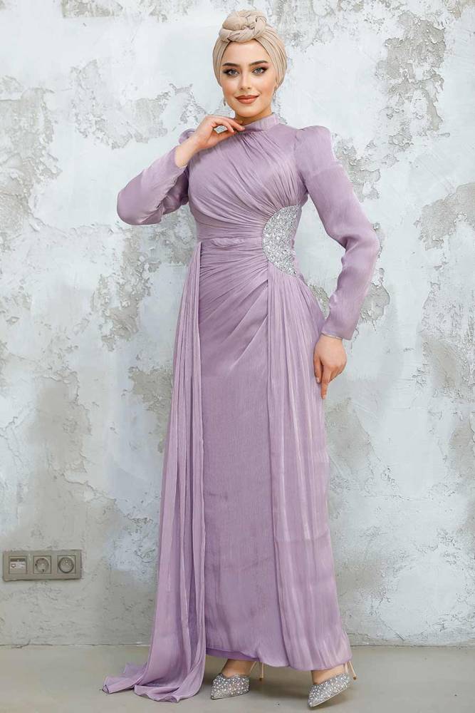 Modest Lila Prom Dress 4919LILA - 2