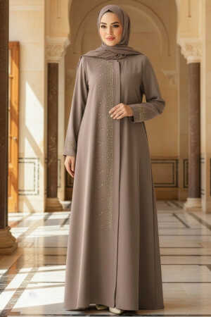 Modest Mink Abaya For Women 26331V - 1