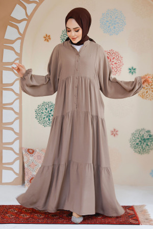 Modest Mink Dress For Women 20612V - 1
