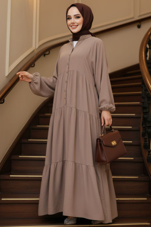 Modest Mink Dress For Women 20612V - 1