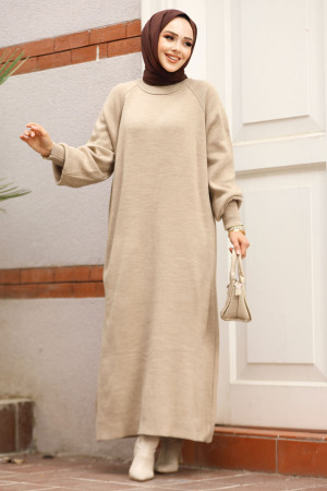 Modest Mink Knitwear Dress 30141V - 1