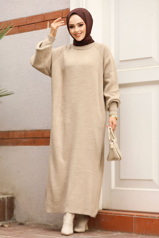 Modest Mink Knitwear Dress 30141V - 2