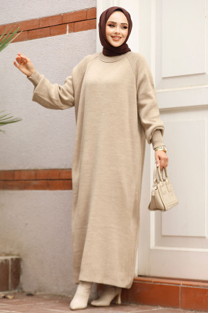 Modest Mink Knitwear Dress 30141V - 3