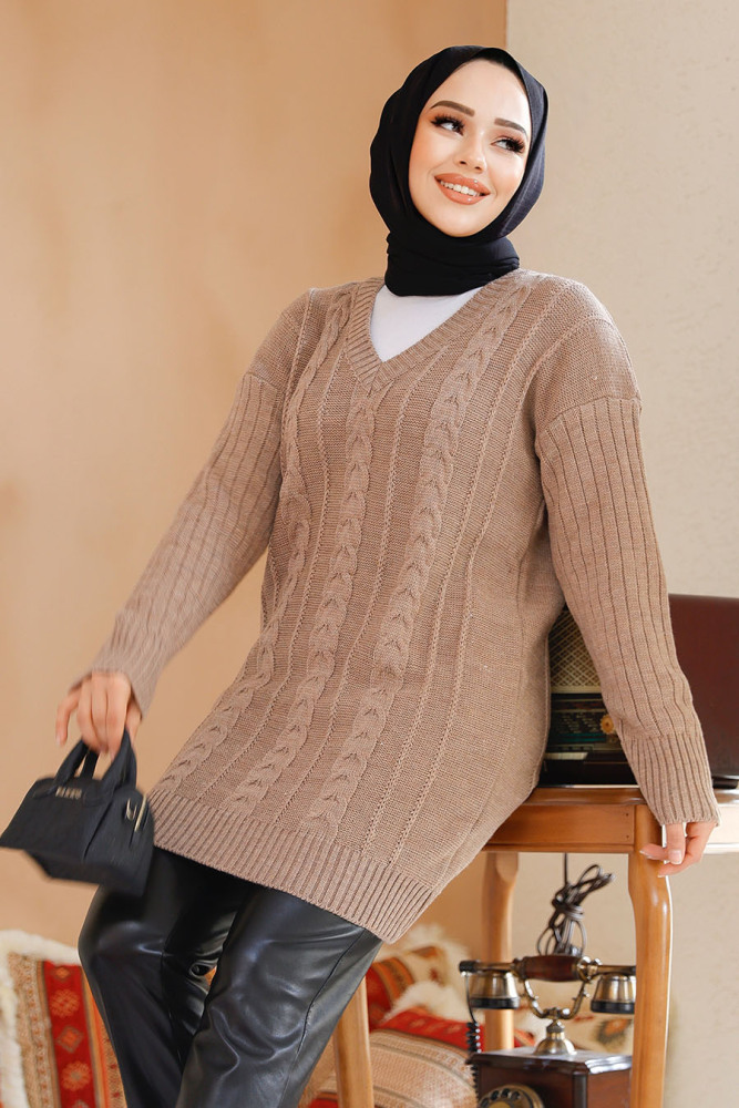 Modest Mink Knitwear Jumper Top 40671V - 2