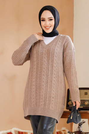 Modest Mink Knitwear Jumper Top 40671V - 3