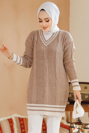 Modest Mink Knitwear Jumper Top 40673V - 3