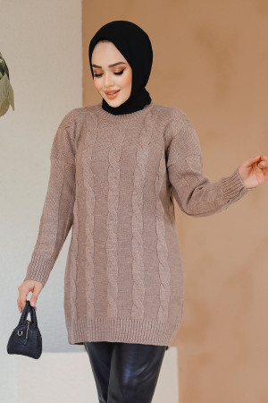 Modest Mink Knitwear Jumper Tunic 40672V - 1