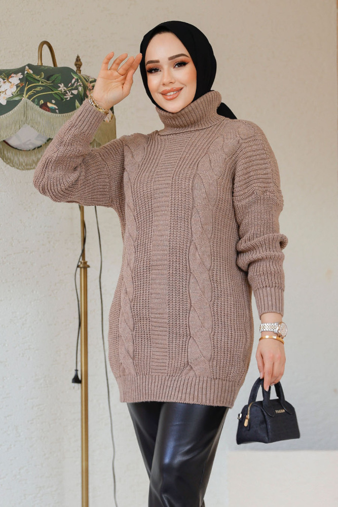 Modest Mink Knitwear Jumper Tunic 40674V - 1