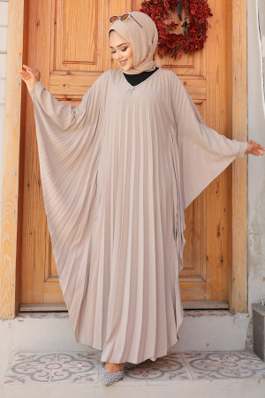 Modest Mink Long Dress 330068V - 1