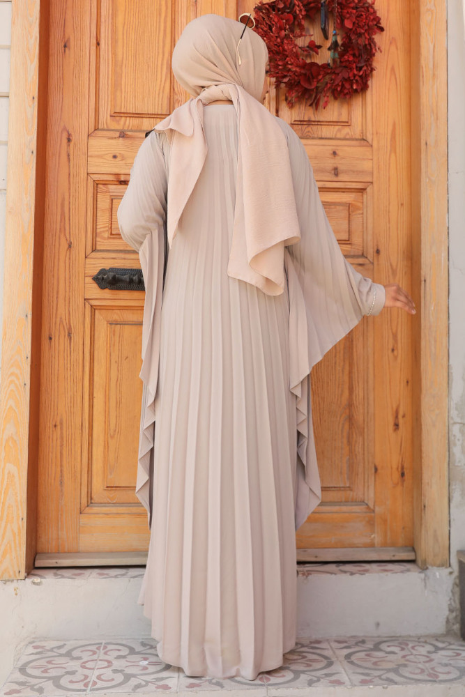 Modest Mink Long Dress 330068V - 2