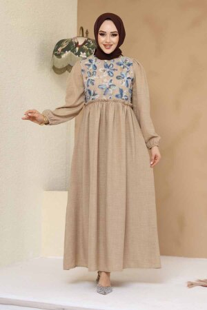Modest Mink Long Dress 45741V - 2