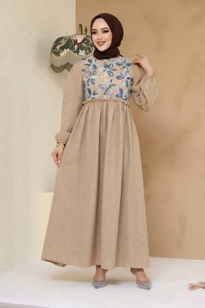 Modest Mink Long Dress 45741V - 3