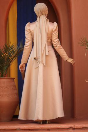 Modest Mink Plus Size Dress 52081V - 5