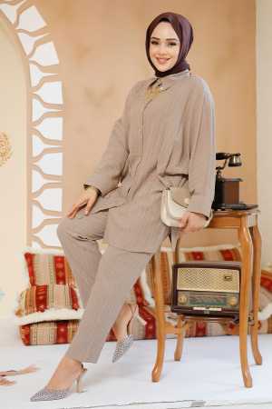 Modest Mink Plus Size Dual Suit 2817V - 3