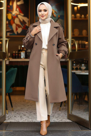 Modest Mink Stamp Coat 61102V - 1