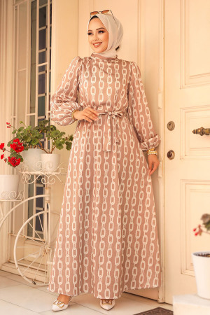 Modest Mink Summer Dress 23422V - 2