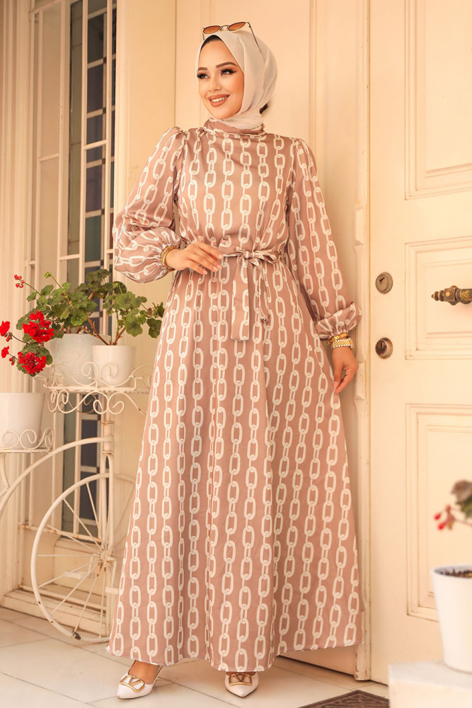 Modest Mink Summer Dress 23422V - 2