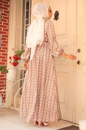 Modest Mink Summer Dress 23422V - 3