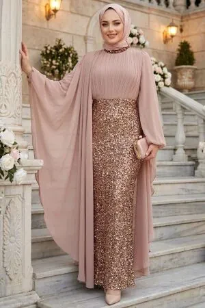 Modest Mink Wedding Dress 50231V 