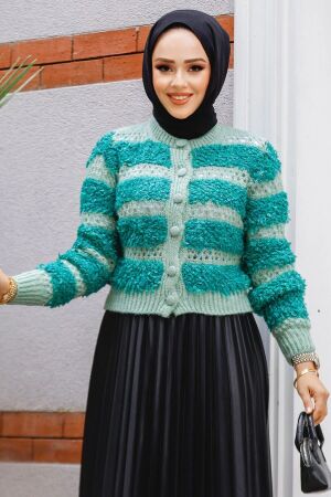 Modest Mint Knitwear Cardigan 511501MINT - 1