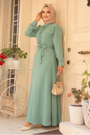 Modest Mint Maxi Dress 6621MINT - 1