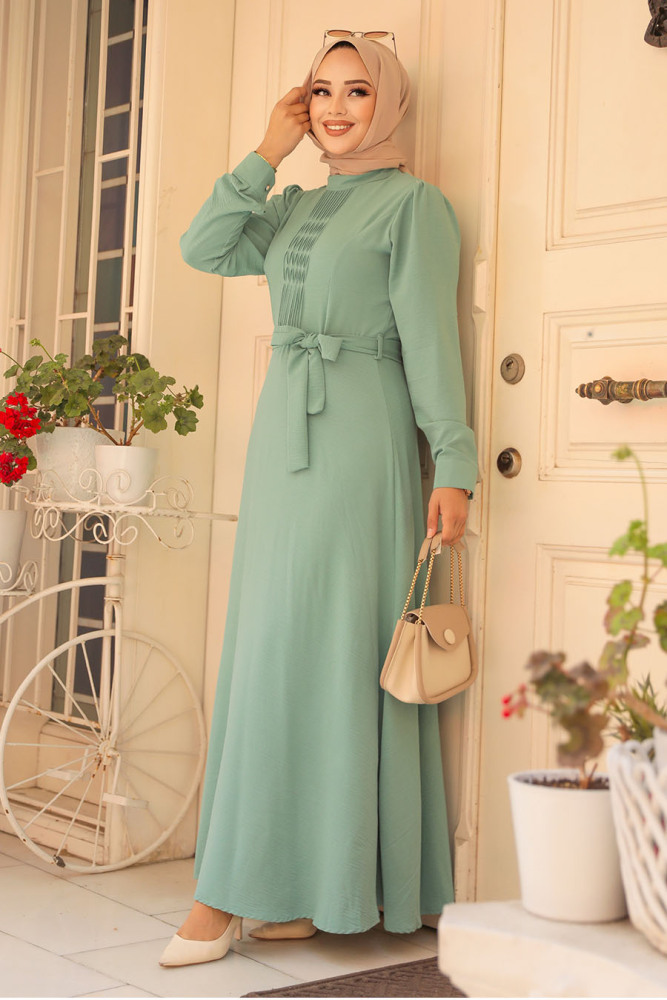 Modest Mint Maxi Dress 6621MINT - 1