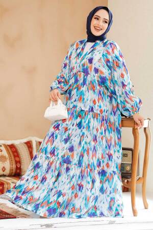 Modest Mint Summer Dress 536296MINT - 3