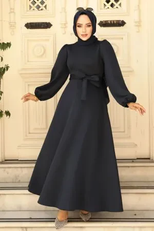 Modest Navy Blue Dress 23102L 
