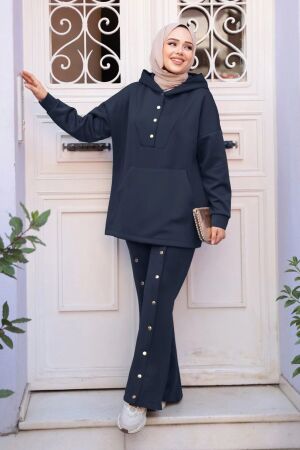 Modest Navy Blue Dual Suit 12312L 