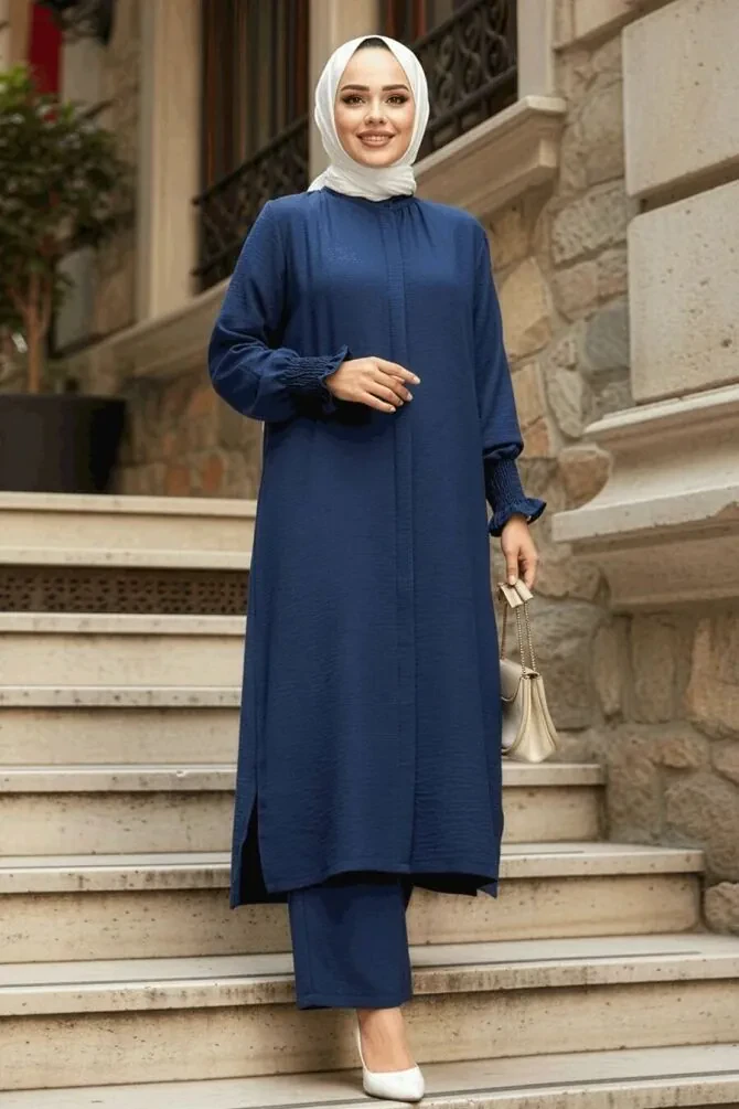 Modest Navy Blue Dual Suit 12591L - 1