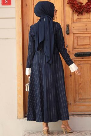 Modest Navy Blue Dual Suit 14220L - 5